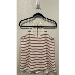 EXPRESS Striped Red Blue Barcelona Tank Top